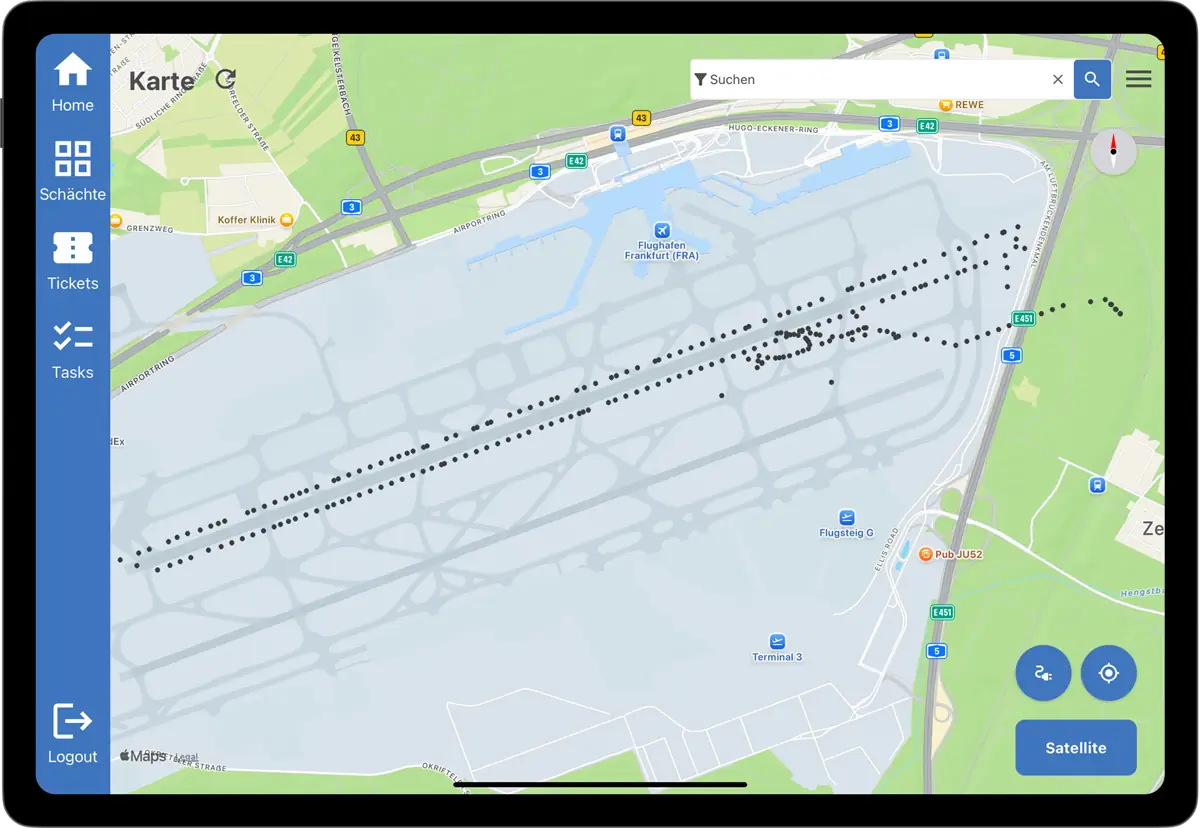 AI-powered assistance system with chat interface on a laptop